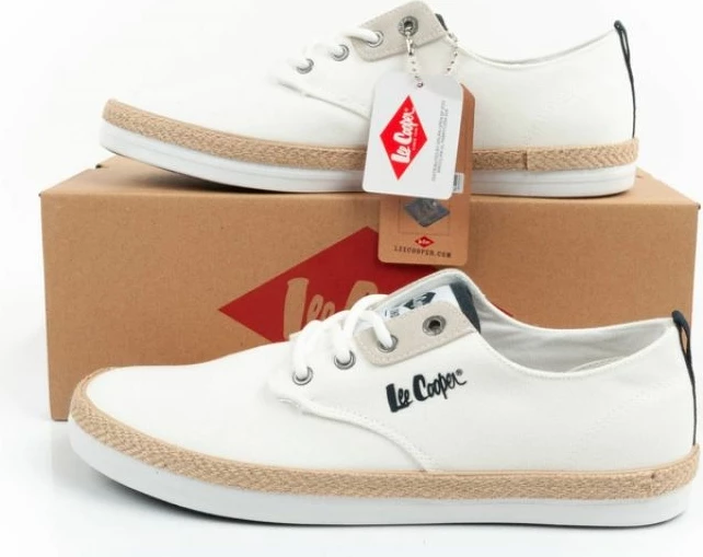 Kopalne čevlji Lee Cooper, moški, bele