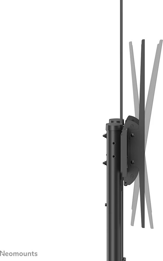 Voziček za TV Neomounts PLASMA-M1950E, za zaslone 60–100 palcev, nastavljiva višina, črn