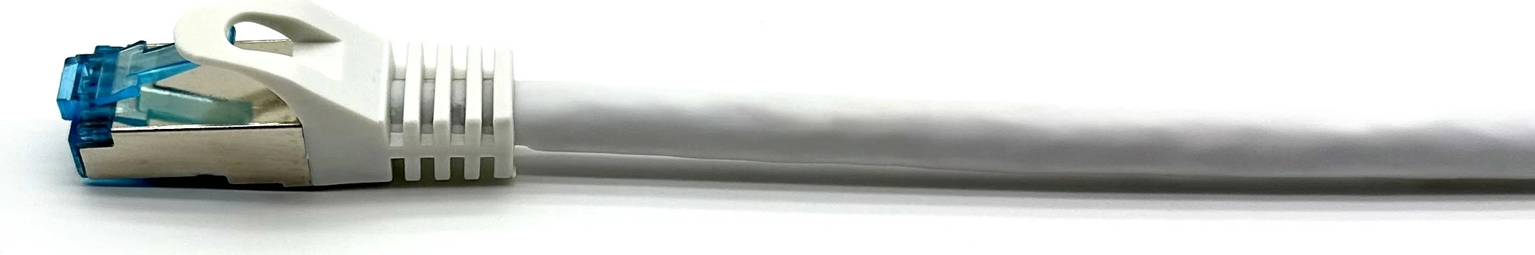 Mrežni kabel Cat6A S/FTP 1 m, kotni-na-ravni, bel Equip