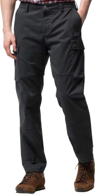 Cargo hlače za moške, Jack Wolfskin, črne