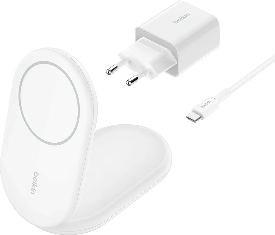 Brezžični polnilec, Belkin BoostCharge, 1,5 m, bel