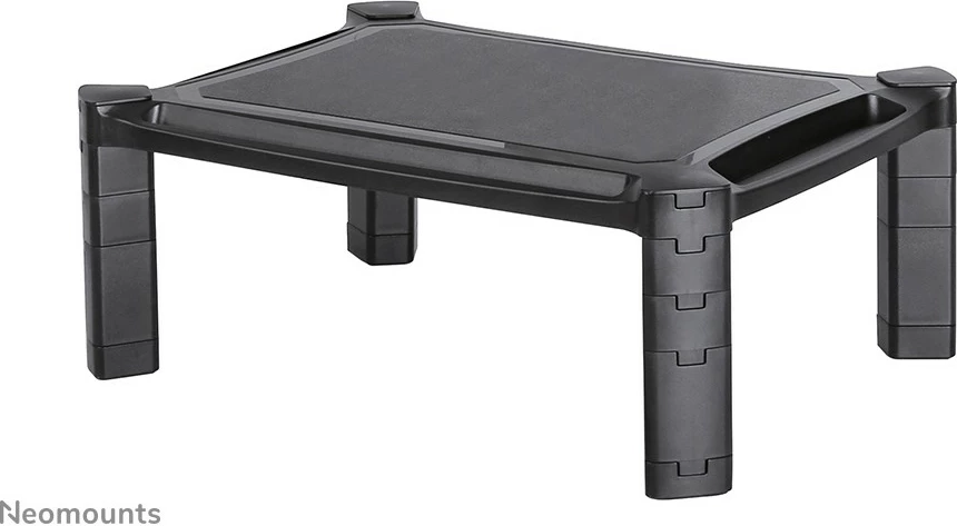 Riser za monitor in prenosnik Neomounts, prostostoječi, 10 kg, 25,4 cm (10"), 81,3 cm (32"), nastavljiva višina, črn