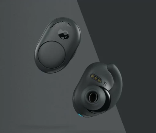 Brezžične slušalke Skullcandy 414-059-8302, 20 - 20000 Hz, klici/glasba, 54,2 g, črno/sive