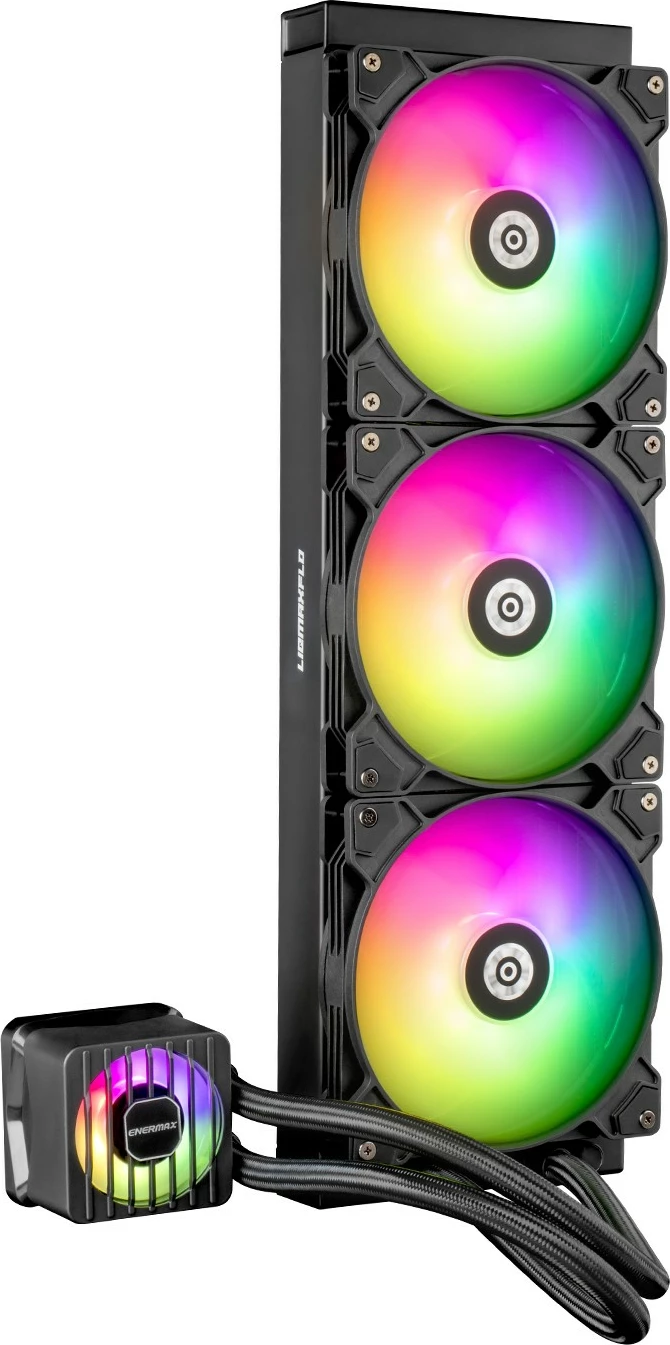 Vodna hladilna naprava, 420 mm, RGB, črna Enermax LIQMAXFLO ELC-LMF420T-ARGB