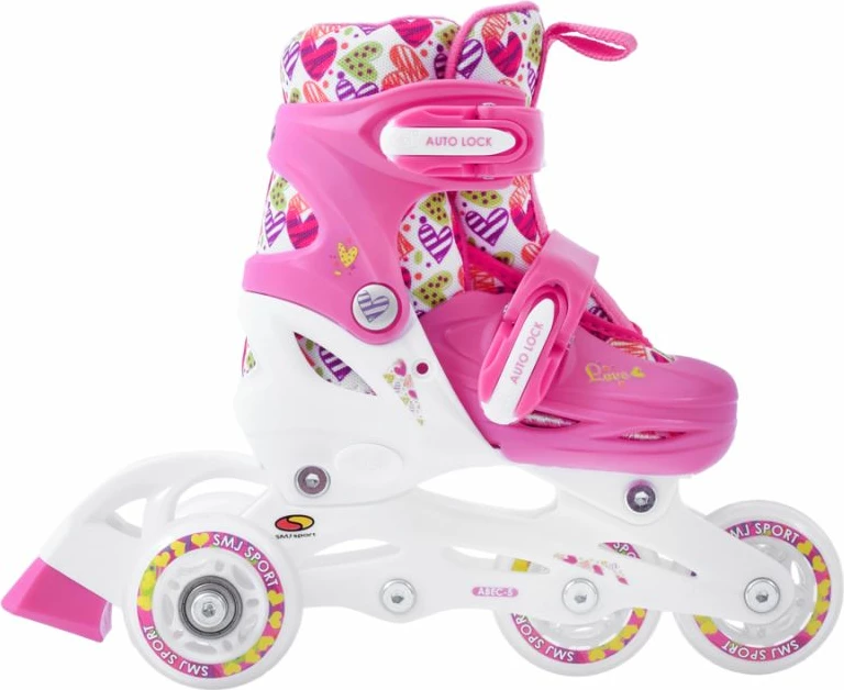 Otroški rolki SMJ, rožnati