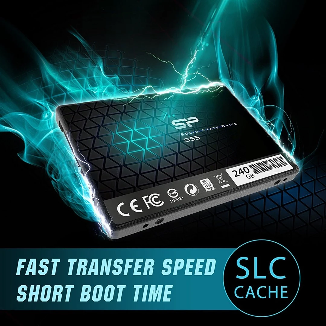 SSD Slim S55, 2,5'', 240 GB, Silicon Power