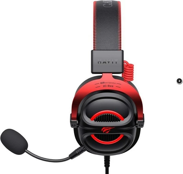 Gaming slušalke Havit H2002E Pro, z kabelom, črne