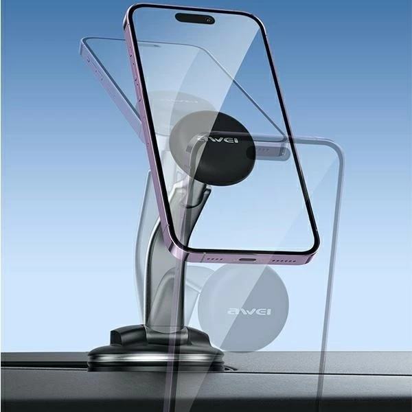 Magnetni avto nosilec AWEI X45, črn