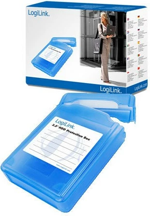 Zaščitni etui za HDD 3,5 palca, LogiLink, moder
