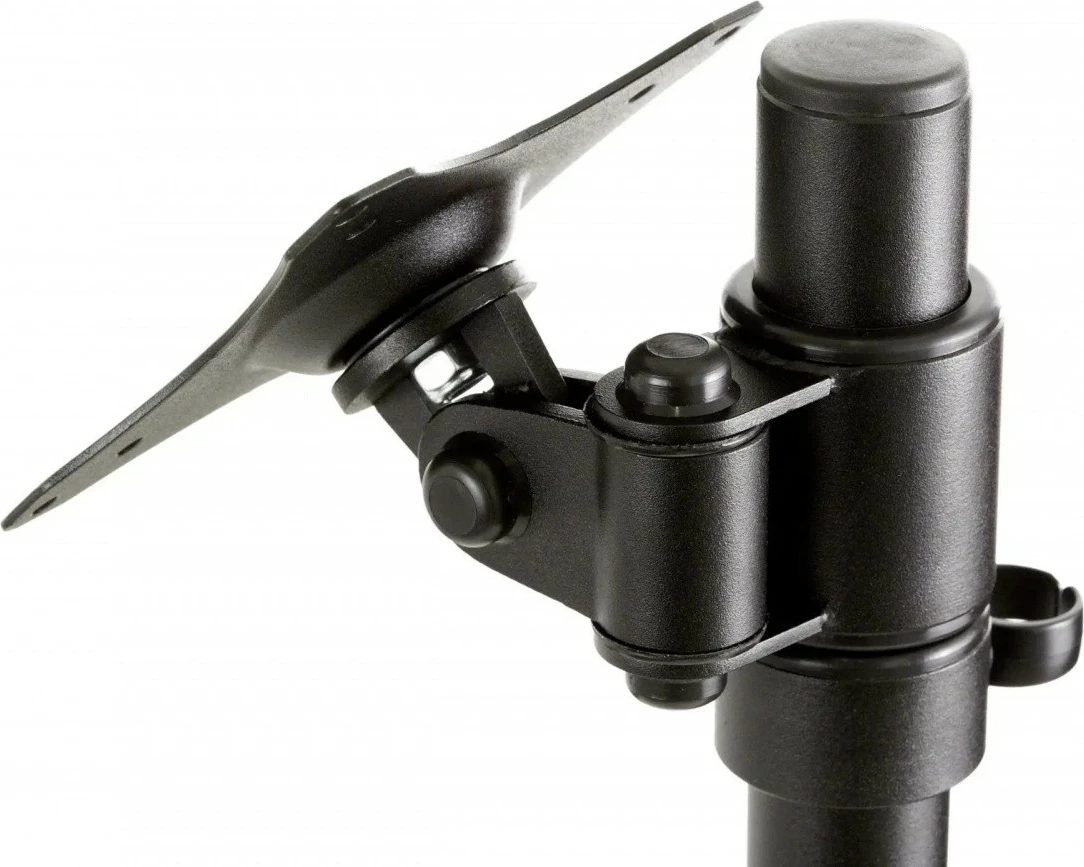 Namizni nosilec za dva monitorja Edbak SV08, kovina, črno in srebrno