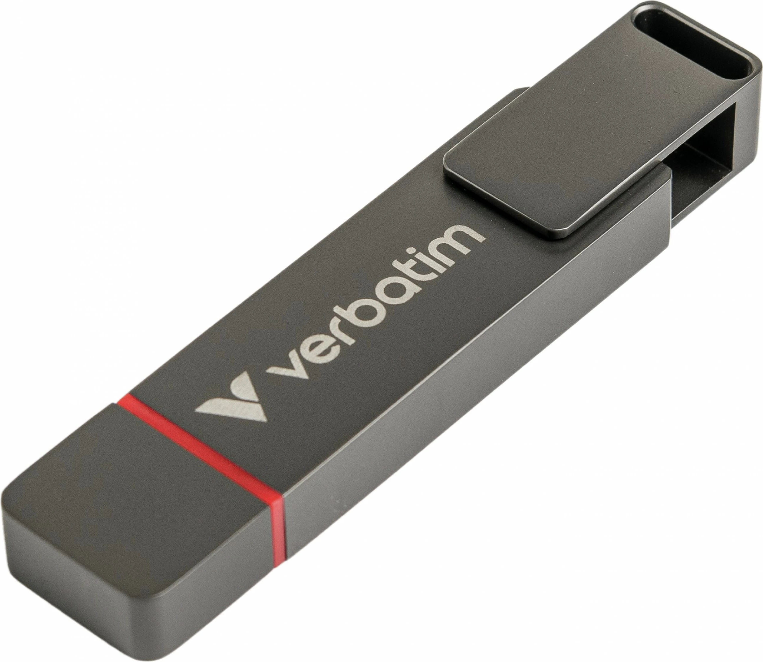 Hitri USB zunanji pogon Verbatim Dual QuickStick, 512 GB, USB Type-A / USB Type-C, siv