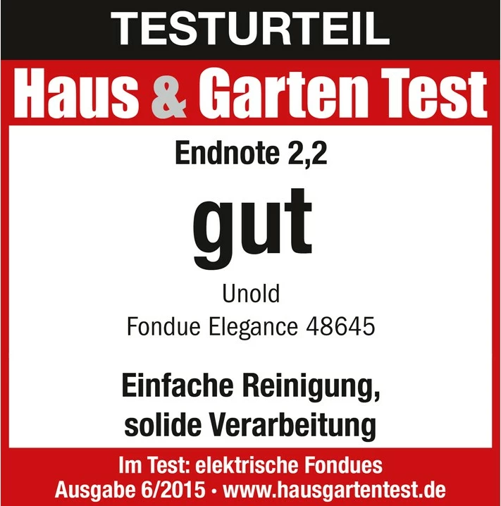 Set za fondue, 8 oseb, 1,5 L, črno-srebrn UNOLD 48645