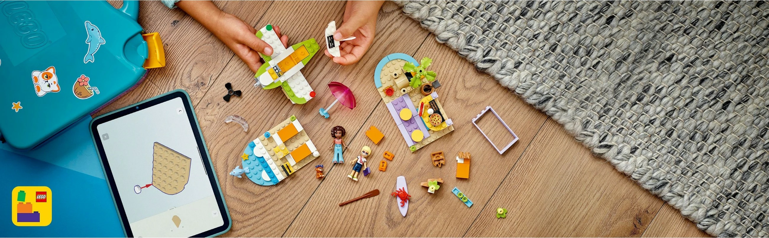 Kreativni komplet za sestavljanje v kovčku, LEGO Friends 42672, 188 delov, večbarvno