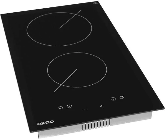 Keramična kuhalna plošča Akpo PKA30830/2, 2 kuhališni coni, 3000 W, črna
