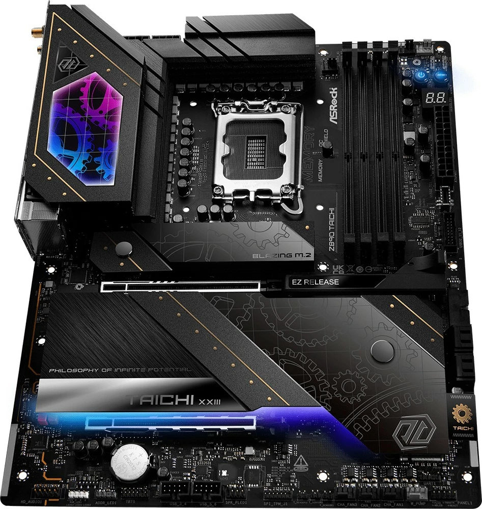 Matična plošča ASRock Z890 Taichi, Intel, LGA 1851, DDR5, Wi‑Fi 7, Thunderbolt 4