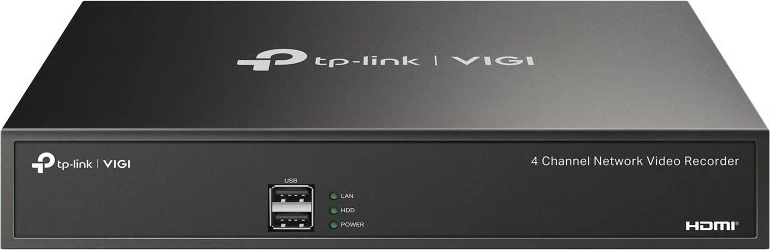 Registator video omrežja TP-Link VIGI NVR1004H, 4-kanalen, 3840 x 2160 pikslov, črn