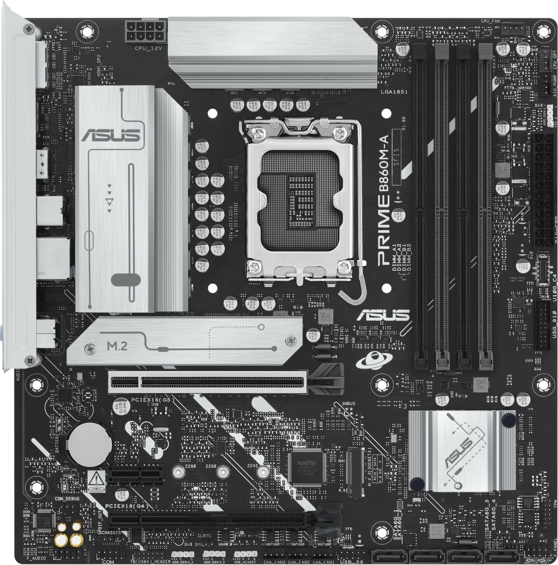 Matična plošča ASUS PRIME B860M-A-CSM, LGA1851, micro ATX