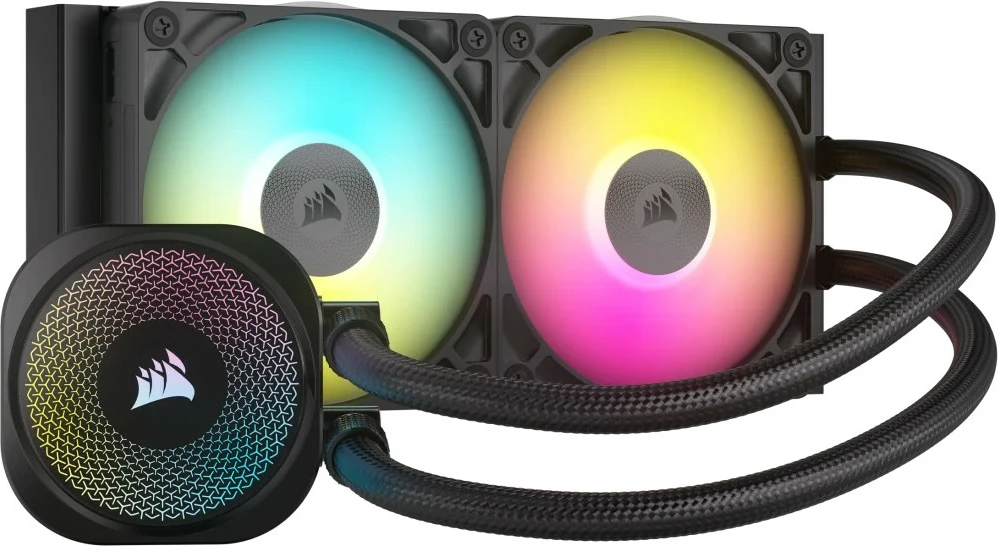 Hladilnik procesorja 240 mm z dvema RGB ventilatorjema Corsair iCUE LINK TITAN 240 RX RGB