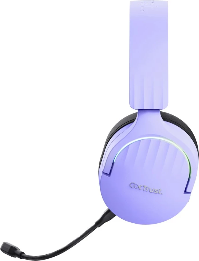 Slušalke za igre, žične in brezžične, USB Type-A, Bluetooth, Trust GXT 491P FAYZO, črne, vijolične