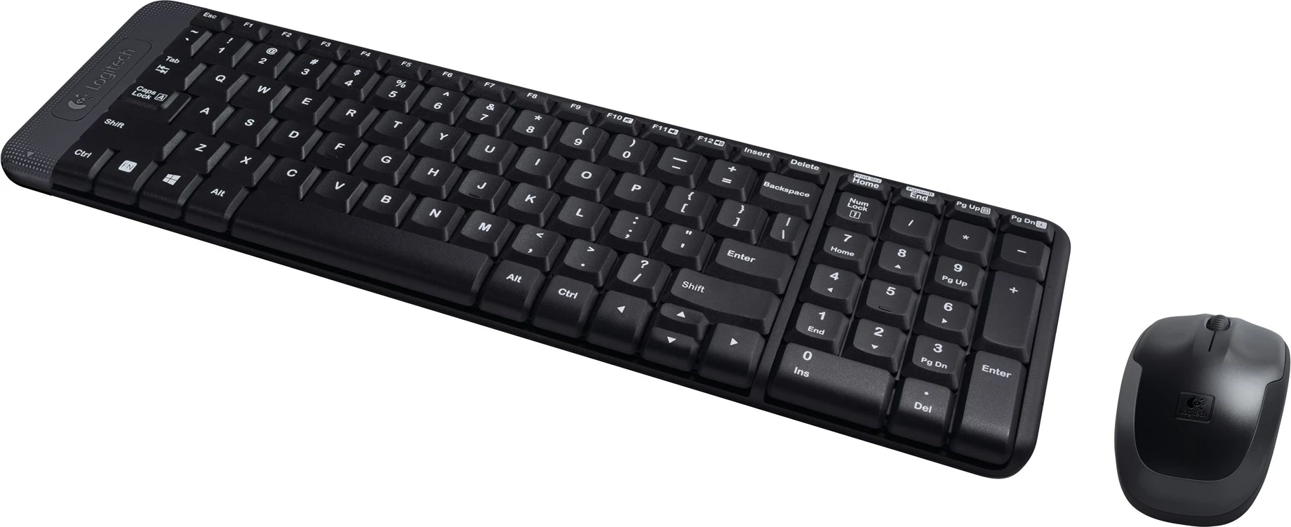 Brezžična tipkovnica Logitech G MK220, QWERTY US International, črna