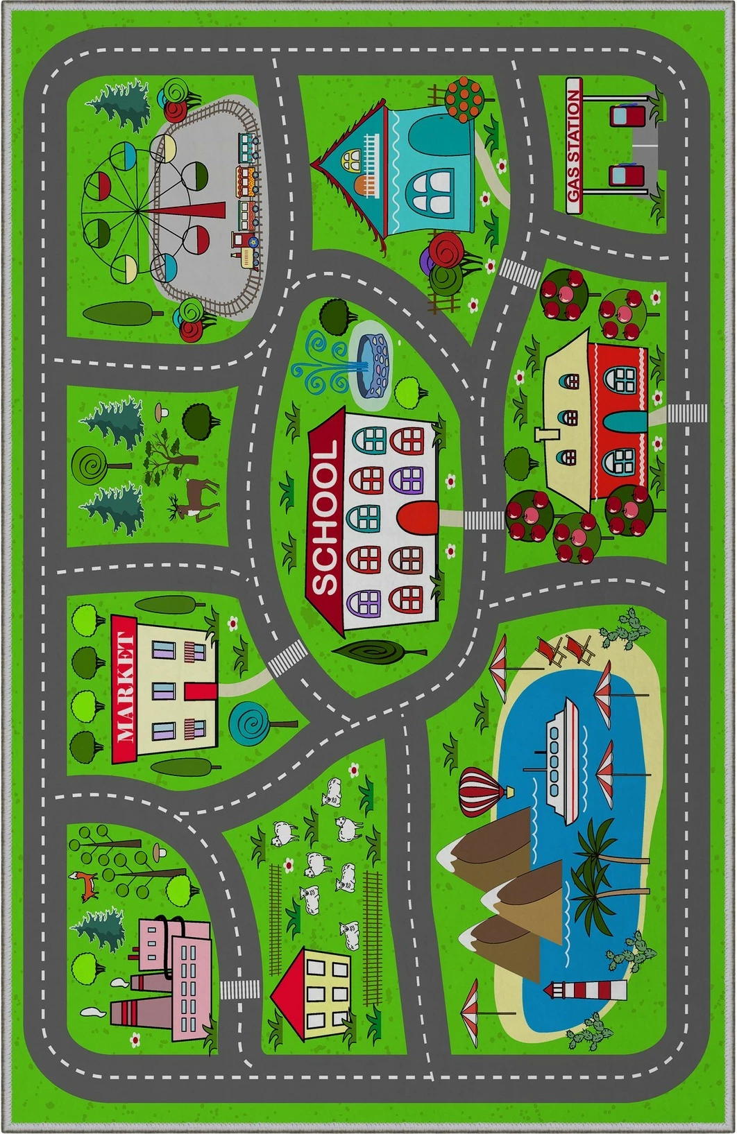 Preproga za hodnik, večbarvna, Conceptum Hypnose, HMNT107, 100x200 cm
