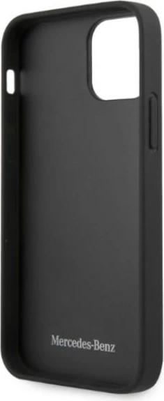Ovitek za iPhone 12 Pro Max, naravno usnje, črn, Mercedes MEHCP12LCDOBK
