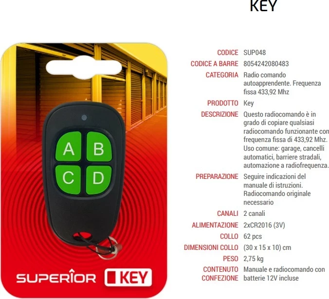 Programabilni daljinski upravljalnik Superior Key