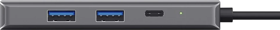 Adapter USB Type-C Dalyx, 1000 Mbit/s, srebrn