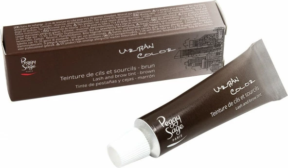 Barva za obrvi in trepalnice Light Chestnut, Peggy Sage Lash And Brow Tint, za ženske, rjava, 15 ml