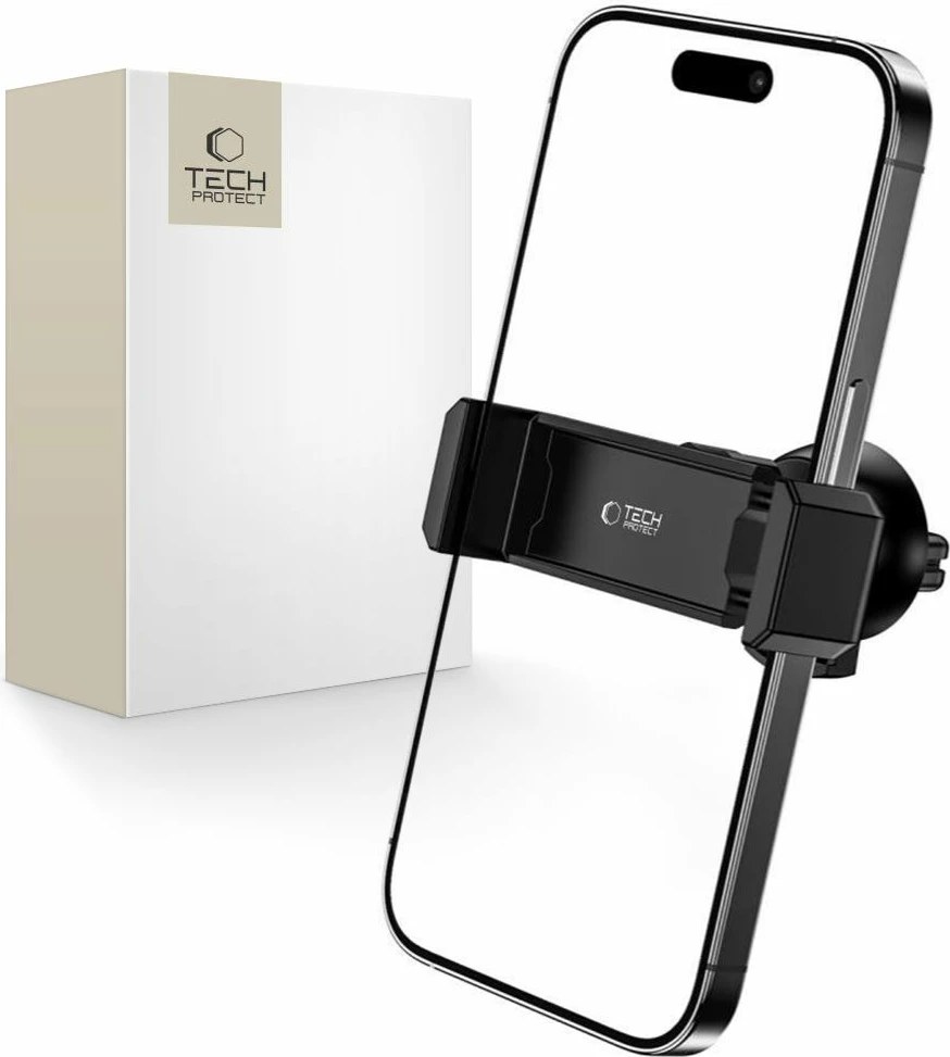 Nosilec za pametni telefon za rešetko zračnika, Tech-Protect V3 Mini, črn