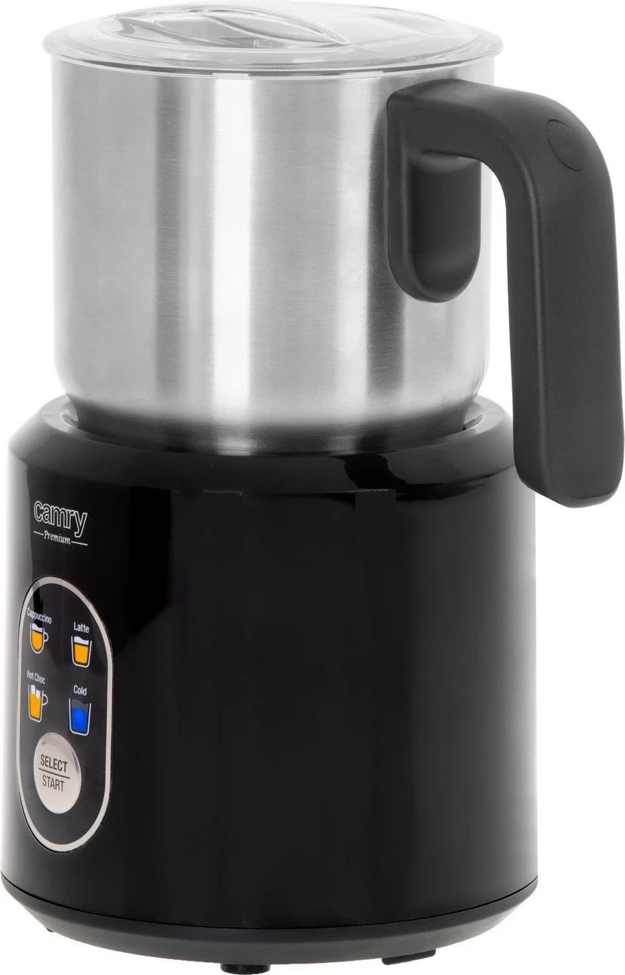 Električni penilnik za mleko Camry CR 4498, 350 ml, srebrno-črn