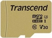Kartica microSDHC 16GB Transcend 500S, Class 10 UHS-I V30, zlata