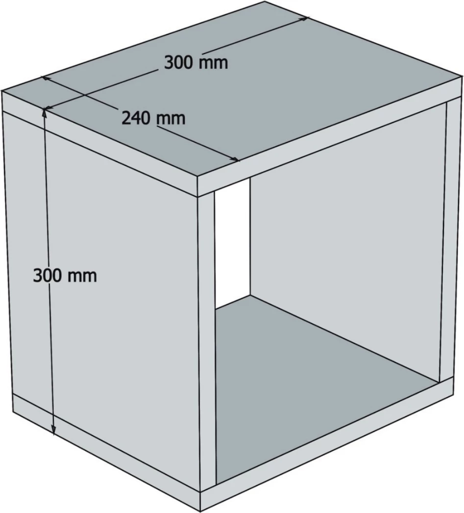Stenske police 5 kosov FH9519.03 bela melamin 30x30x24Hcm