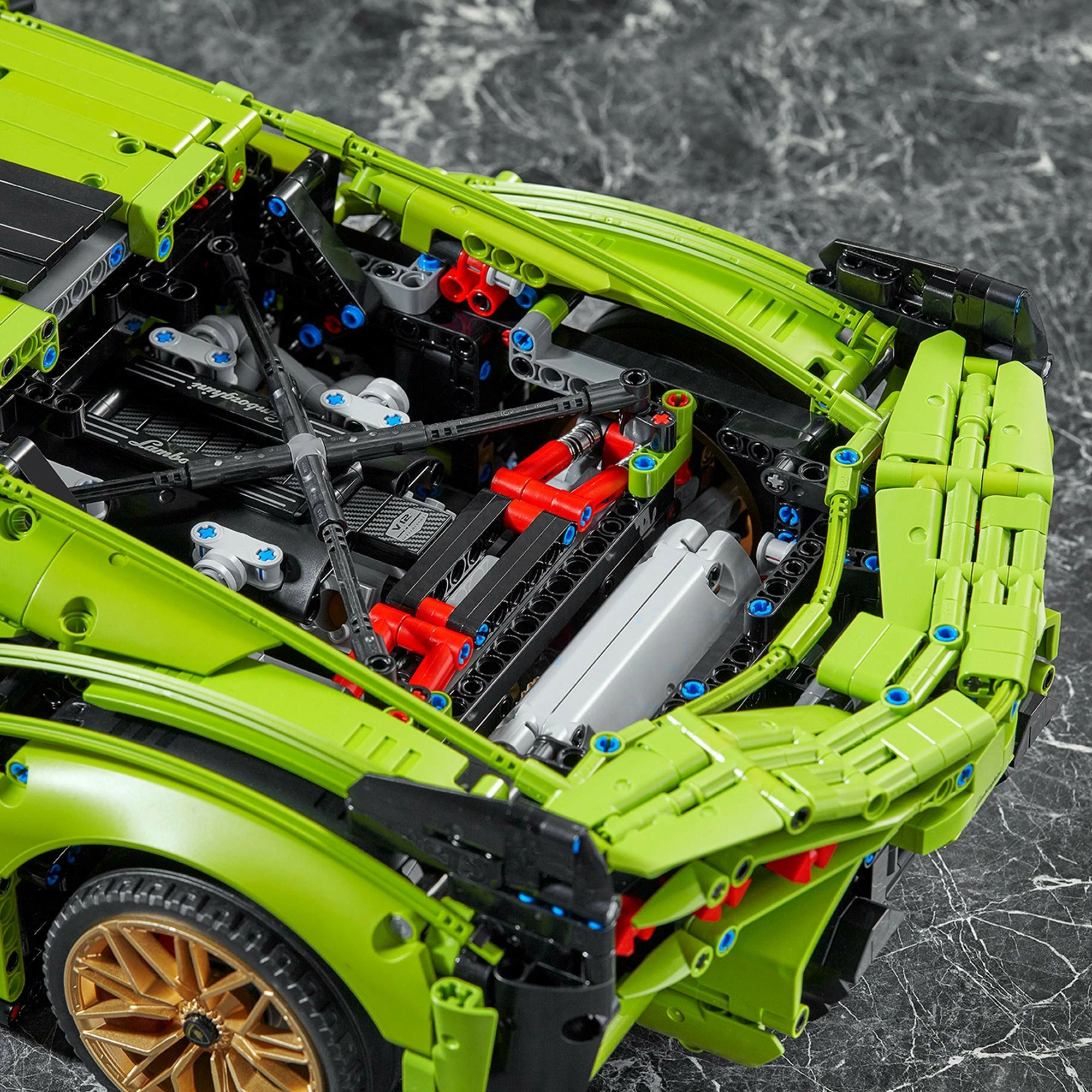 Set gradnje LEGO Technic Lamborghini Sián FKP 37, 8+ let, plastika, 457 kosov, večbarven