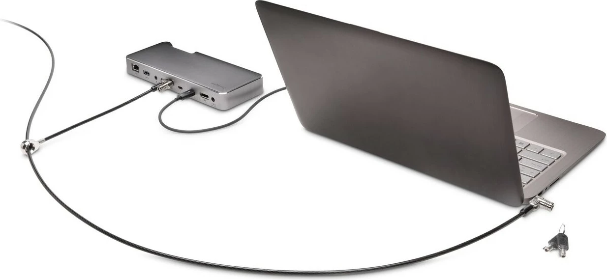 Kompaktna varnostna ključavnica Kensington MicroSaver 2.0, ohišje, ključ, ogljikovo jeklo, črna