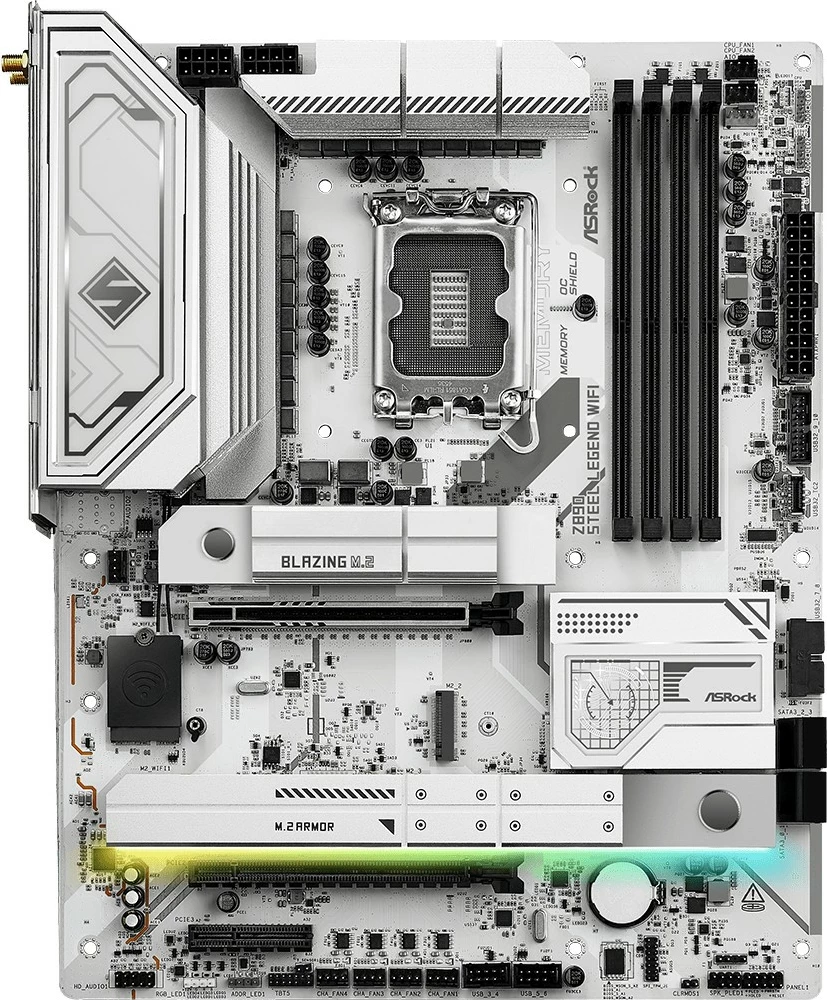 Plošča ASRock Z890 Steel Legend WiFi, Intel, LGA 1851, DDR5, 256 GB