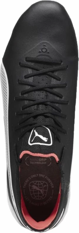 Nogometni čevlji za moške Puma King Ultimate FG/AG, črno-sivi