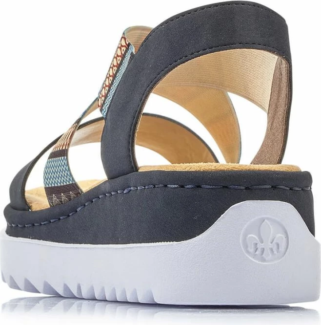 Udobne sandale Rieker, večbarvne