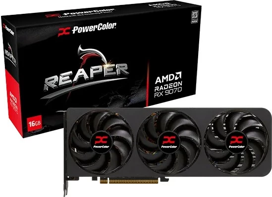 Grafična kartica PowerColor Radeon RX 9070, 16 GB, GDDR6, PCI Express x16 5.0, črna