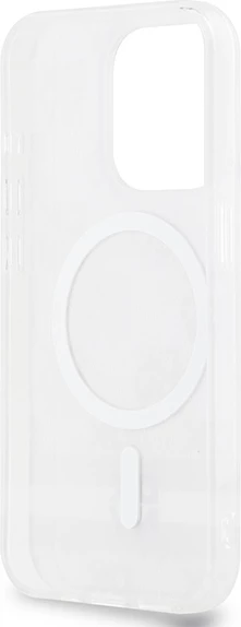 Ovitek z vzorcem šaha in potiskanimi črtami, DKNY IML MagSafe za iPhone 13 Pro/13, bež