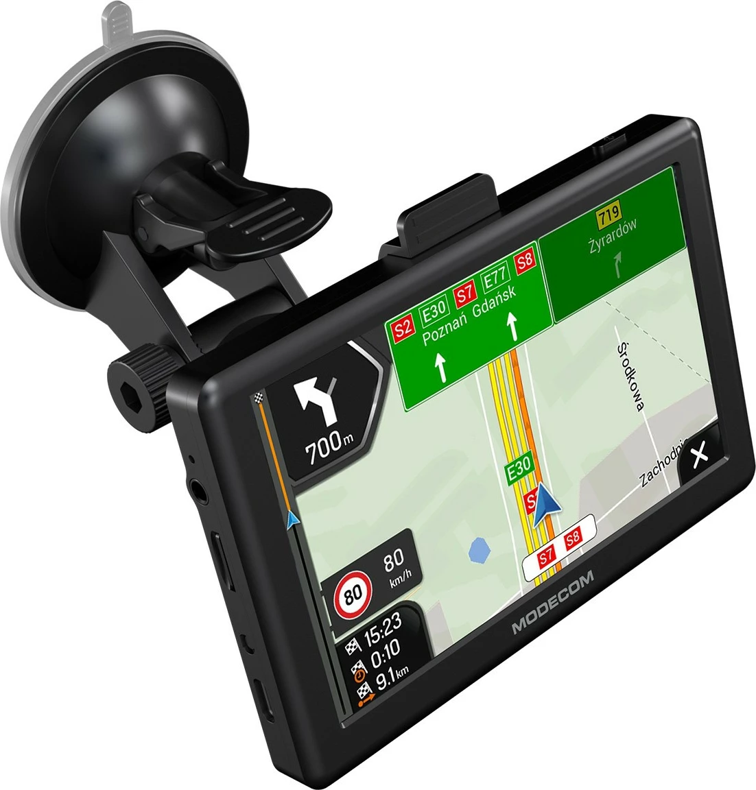 GPS navigacija MODECOM FreeWAY CX 5.0 iGO Truck, zaslon 5", 8 GB, 256 MB RAM, Evropa, z enoletno posodobitvijo