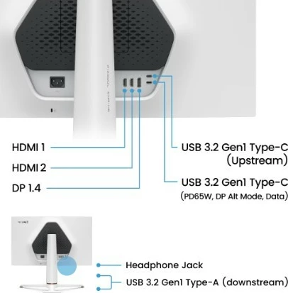 Gaming monitor BenQ EX271Q, 27", 2K, 180Hz, IPS, bel in črn