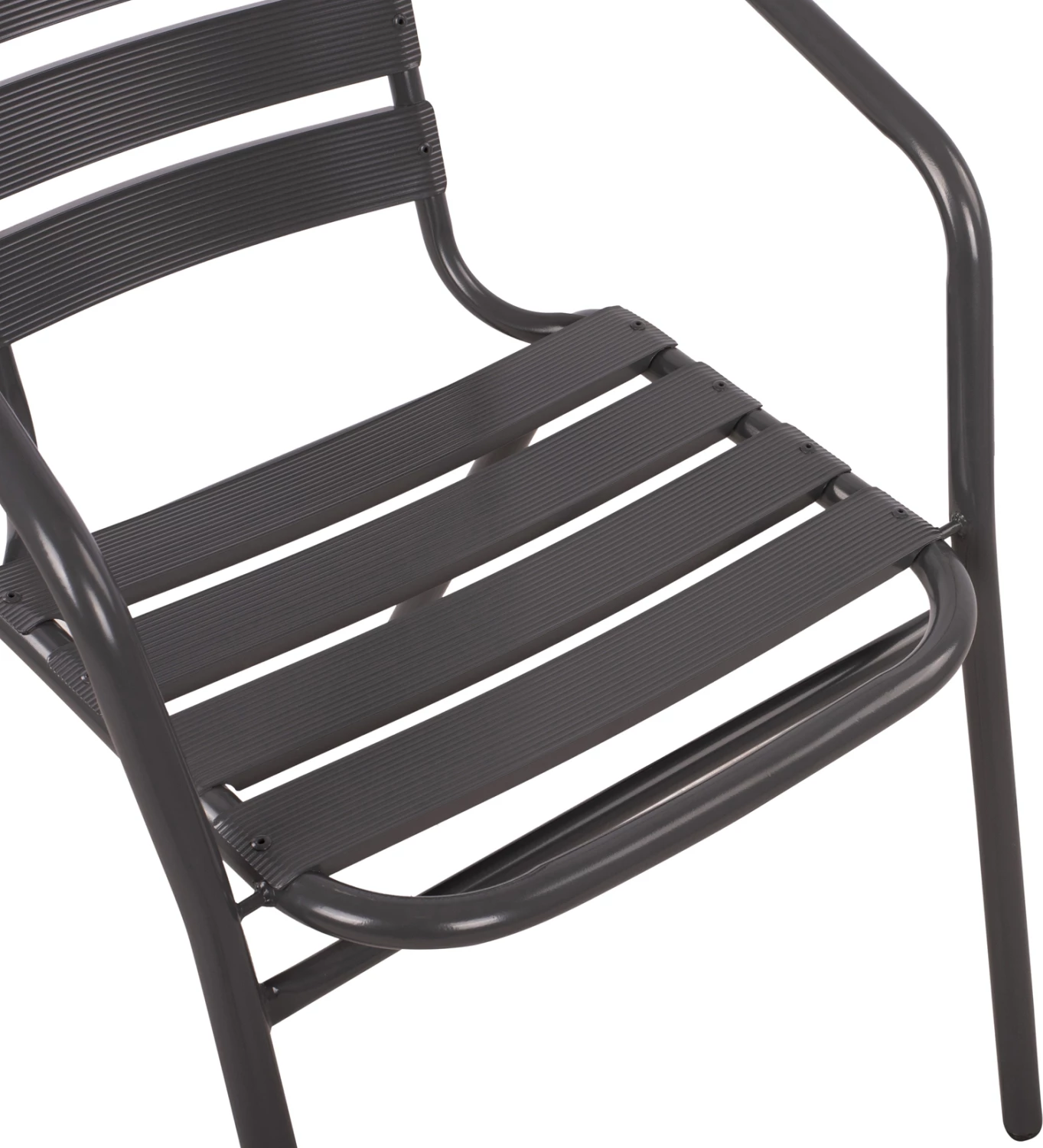 Fotelj Laura kovinsko siva z aluminijastimi rezinami FH5037.01