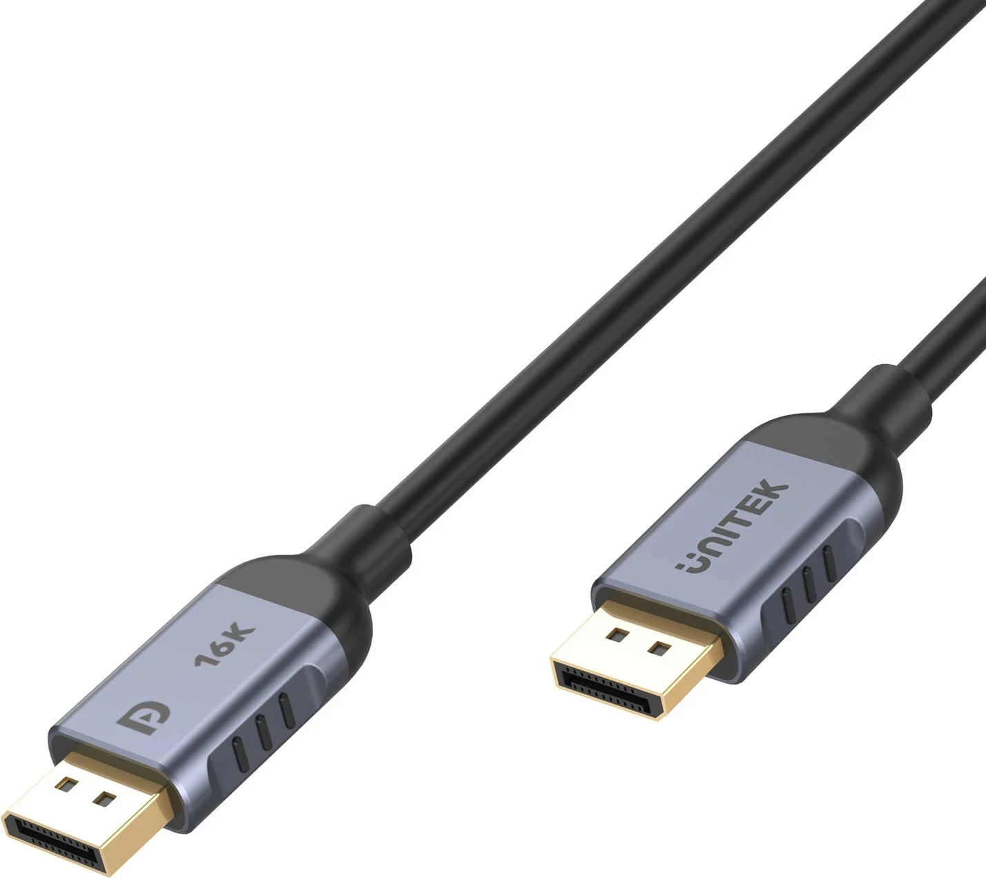 DisplayPort kabel Unitek 2.1 8K@120Hz 2 m, črno-siv