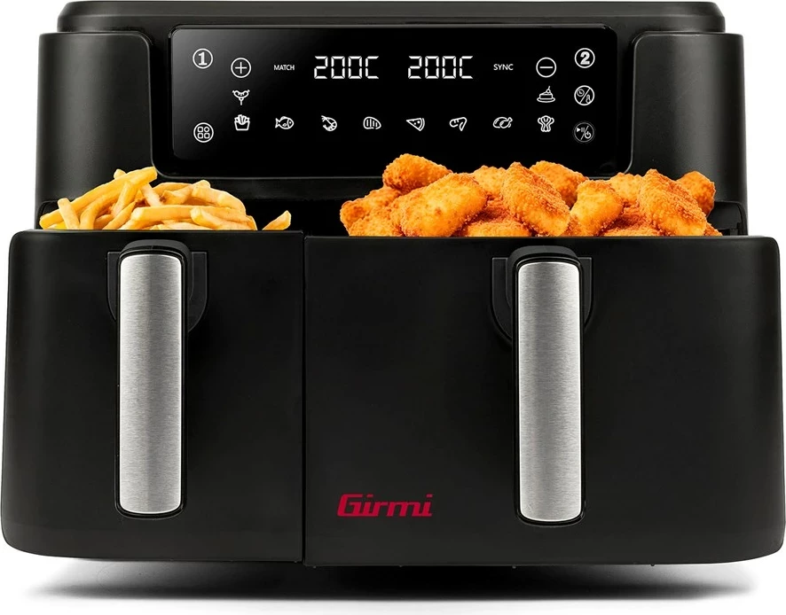 Friteznik na vroč zrak, Girmi FG26, 2400 W, črn, na dotik