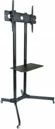Premikajoča miza za TV ART STO S-08A, za zaslone 30-65\", kovina, črna