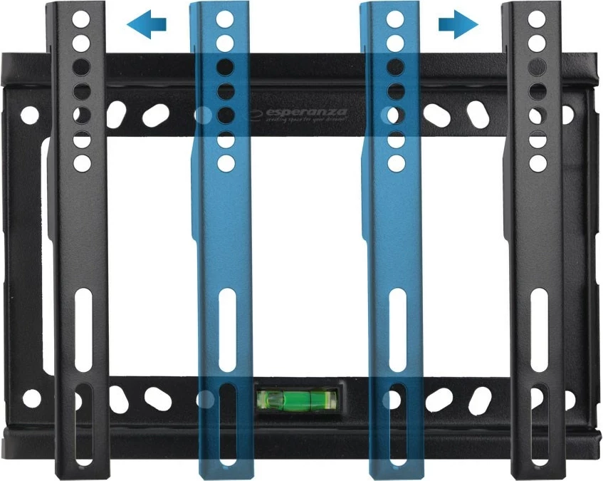 Stenski nosilec za TV Esperanza ERW013, 14–50'', do 25 kg, črn