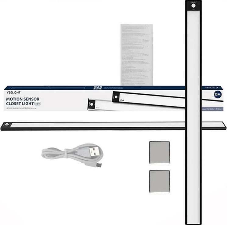 Svetilka z zaznavalom gibanja Yeelight YLBGD-0046, 60 cm, 4000 K, črna