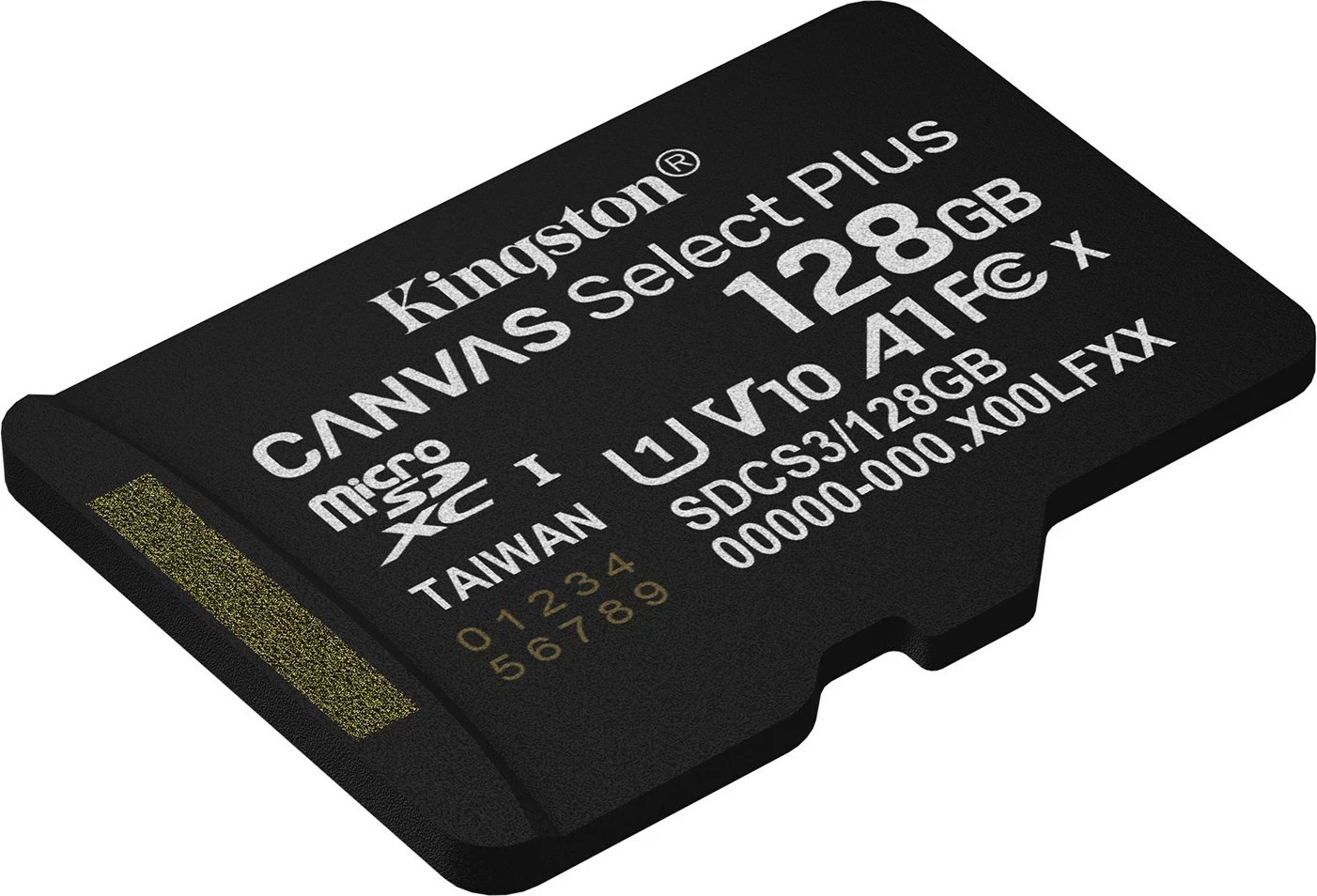 Kartica microSDXC 128GB (s SD adapterjem) Kingston Canvas Select Plus, črna