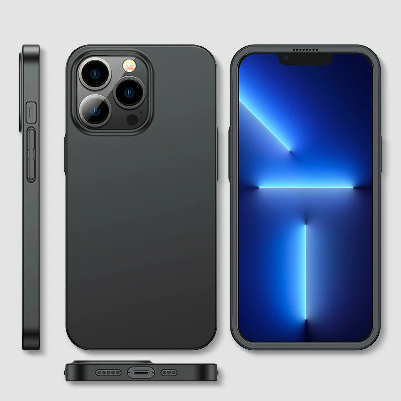 Ovitek za telefon 360° s kaljenim steklom za iPhone 13 Pro, Joyroom JR-BP935, črn